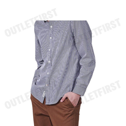 JOHN HENRY รุ่น MEN'S LONG SLEEVES SLIM FIT SHIRT (NAVY) CODE: JH F424MSLSM38 เสื้อเชิ้ตแขนยาว เสื้อเชิ้ต เสื้อทำงาน