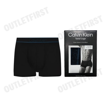 CALVIN KLEIN รุ่น TONAL LOGO LOW RISE TRUNKS CODE: NB4055 UB1  กางเกงชั้นในผู้ชาย กางเกงใน กางเกงสีดำ