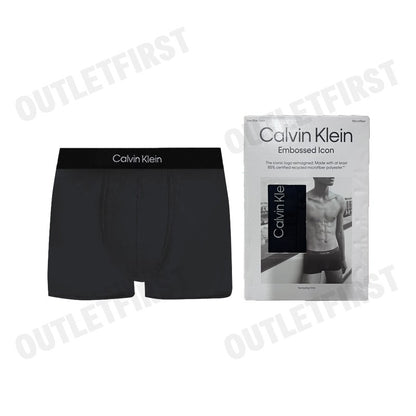 CALVIN KLEIN รุ่น ESTABLISHED ICON LOW RISE TRUNK CODE: NB3321O UB1 กางเกงชั้นในผู้ชาย กางเกงบ๊อกเซอร์ กางเกงในสีดำ