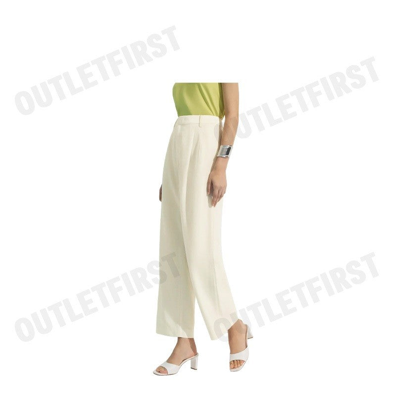 G2000 รุ่น WOMEN RELAXED STRAIGHT LEG PANTS CODE: 43266003 04 กางเกงขายาวผู้หญิง กางเกงสีครีม กางเกงจีทูเทาซัน