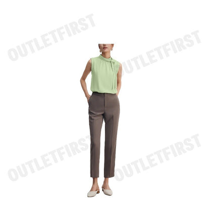 G2000 รุ่น CREPE STAND COLLAR BLOUSE WITH DETACHABLE TIE CODE: 46241491 50 เสื้อเบลาส์ผู้หญิง เสื้อแขนกุด เสื้อกล้าม