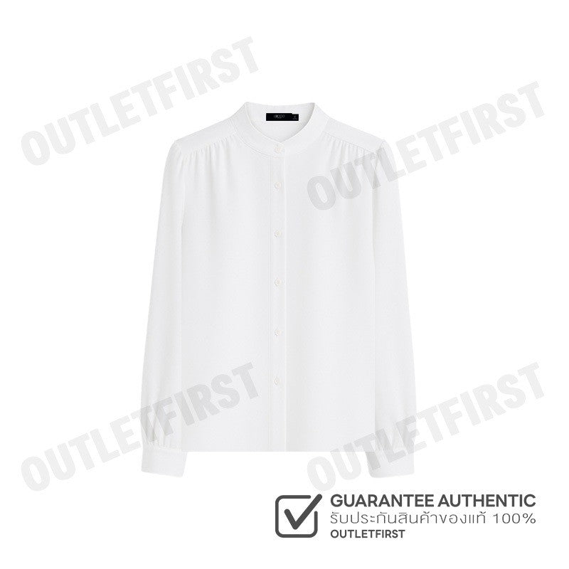 G2000 รุ่น WOMEN'S LOOSE FIT BLOUSE CODE: 46241258 01 เสื้อเบลาส์ เสื้อผู้หญิง เสื้อสีขาว