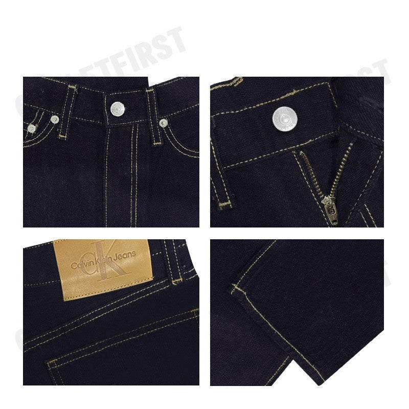 CALVIN KLEIN JEANS รุ่น WOMEN'S AUTHENTIC SLIM STRAIGHT JEANS CODE: J224669 1BJ กางเกงยีนส์ผู้หญิง กางเกงขายาว กางเกงCK