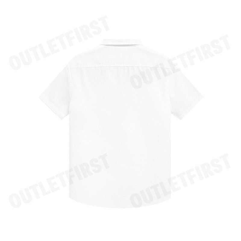 JOHN HENRY รุ่น MEN'S SHORT SLEEVES SLIM FIT SHIRT (WHITE) CODE: JH F624MSSSM53 เสื้อเชิ้ตแขนสั้นผู้ชาย เสื้อสีขาว