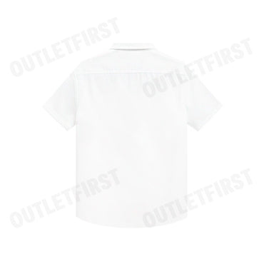 JOHN HENRY รุ่น MEN'S SHORT SLEEVES SLIM FIT SHIRT (WHITE) CODE: JH F624MSSSM53 เสื้อเชิ้ตแขนสั้นผู้ชาย เสื้อสีขาว