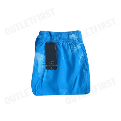 ARMANI EXCHANGE รุ่น MEN'S SHORTS CODE: 3DZS47 ZNRNZ 75AF กางเกงขาสั้นผู้ชาย  กางเกงสีฟ้า กางเกงอมานี่