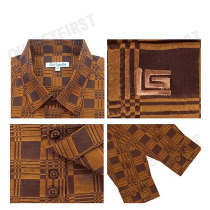 GUY LAROCHE รุ่น MAN'S LONG SLEEVES SHIRT CODE: BAB9203W3BR เสื้อเชิ้ต เสื้อแขนยาว เสื้อผู้ชาย