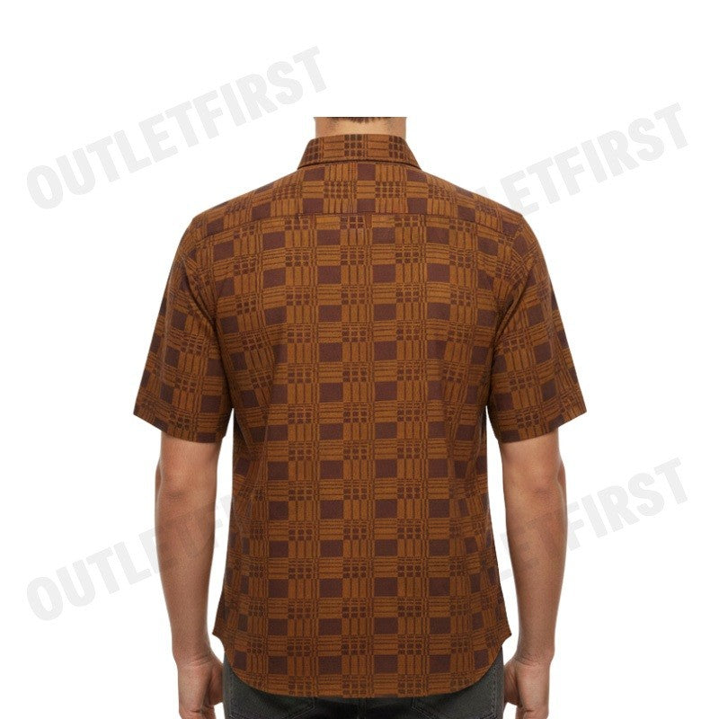GUY LAROCHE รุ่น MAN'S SHORT SLEEVES SHIRT CODE: BAC9203W3BR เสื้อเชิ้ต เสื้อแขนสั้น เสื้อผู้ชาย