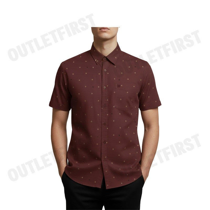 GUY LAROCHE รุ่น MAN'S SHORT SLEEVES SHIRT CODE: BAC5220P4MR เสื้อเชิ้ต เสื้อแขนสั้น เสื้อผู้ชาย