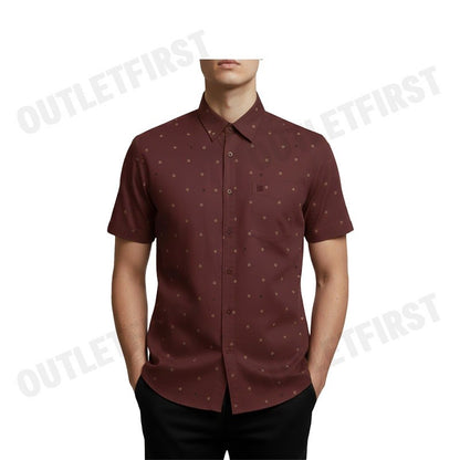 GUY LAROCHE รุ่น MAN'S SHORT SLEEVES SHIRT CODE: BAC5220P4MR เสื้อเชิ้ต เสื้อแขนสั้น เสื้อผู้ชาย