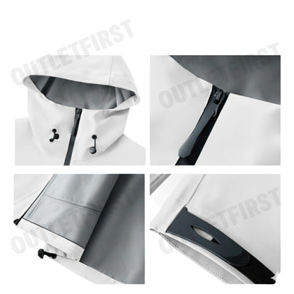 TOPSIMHORSE  รุ่น ROCK CLIMBING & BOULDERING JACKETS CODE: 832 WHITE เสื้อกันลม กันฝน ลุยหิมะ เสื้อแจ็คเก็ต แขนยาว