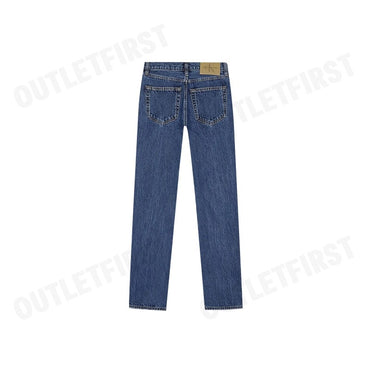 CALVIN KLEIN JEANS รุ่น WOMEN'S SIGNATURE 90S DARK BLUE DENIM CODE: 40WL795 E5D กางเกงยีนส์ผู้หญิง กางเกงCK กางเกงขายาว