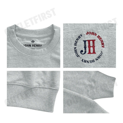 JOHN HENRY รุ่น MEN'S SLIM FIT SWEATER (GREY) CODE: JH S125MPUSM21 เสื้อสเวตเตอร์ เสื้อผู้ชาย เสื้อสีเทา