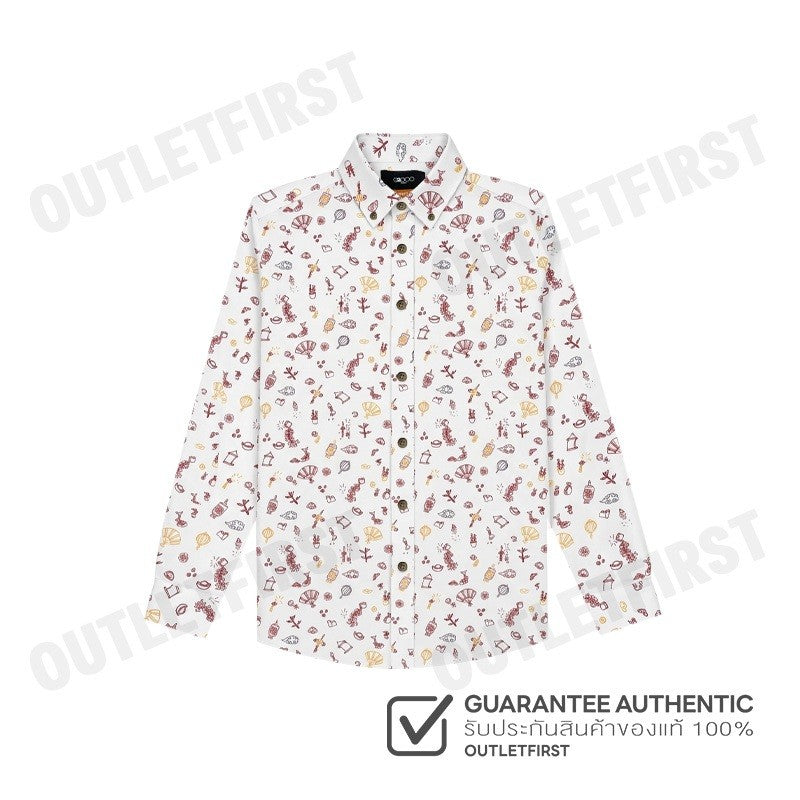 G2000 รุ่น MEN CLOTHING CASUAL SHIRT WITH FESTIVE SIGNATURE PRINTS SMART FIT CODE: 4912085200 เสื้อเชิ้ตแขนยาวผู้ชาย