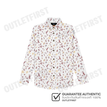 G2000 รุ่น MEN CLOTHING CASUAL SHIRT WITH FESTIVE SIGNATURE PRINTS SMART FIT CODE: 4912085200 เสื้อเชิ้ตแขนยาวผู้ชาย