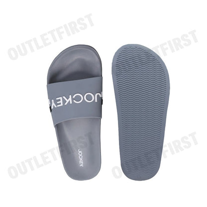 JOCKEY รุ่น MAN'S AFFORDABLE SANDALS CODE: KU JKSABAF02 (LIGHT GREY) รองเท้าแตะผู้ชาย รองเท้าสลิปออน รองเท้าจ๊อกกี้