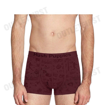 HUSH PUPPIES รุ่น MEN'S FASHION BOXER BRIEFS CODE: HU H3F032 (RED) กางเกงชั้นในผู้ชาย กางเกงฮัชพัพพีส์ กางเกงสีแดง