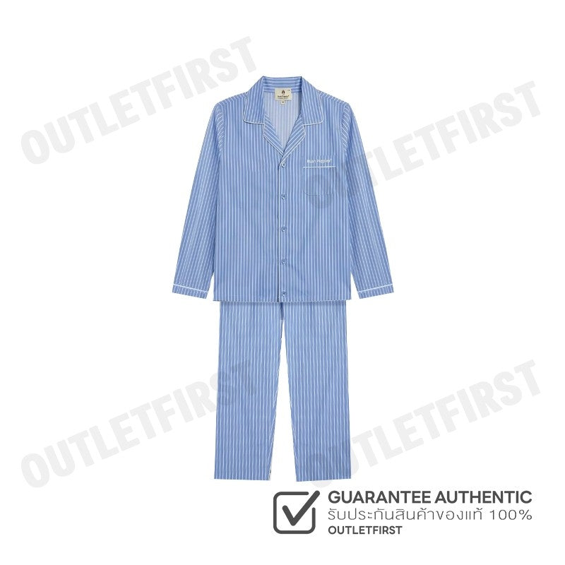 HUSH PUPPIES รุ่น MEN'S LONG-SLEEVE SLEEPWEAR SET CODE: HU H8B849 (BLUE) เซ็ทชุดนอนผู้ชาย ชุดนอนฮัชพัพพี