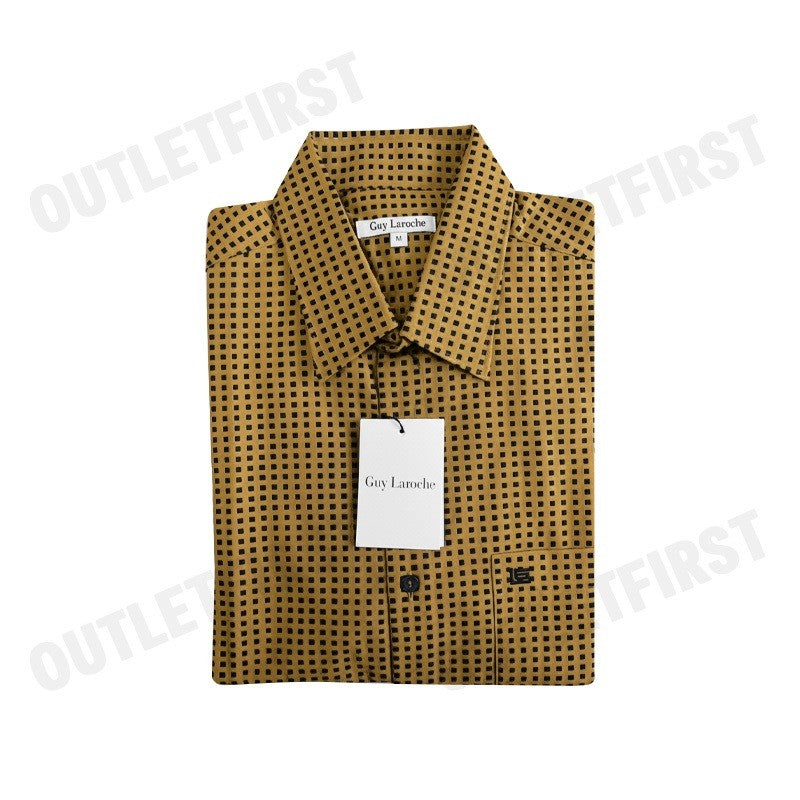 GUY LAROCHE รุ่น MAN'S SHORT SLEEVES SHIRT CODE: BAC9200S4BR เสื้อเชิ้ต เสื้อแขนสั้น เสื้อเชิ้ตผู้ชาย