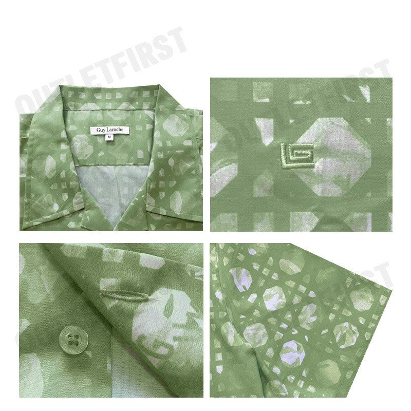 GUY LAROCHE รุ่น MAN'S HAWAIIAN SHIRT CODE: BAC7403S5GR เสื้อเชิ้ต เสื้อแขนสั้น เสื้อผู้ชาย