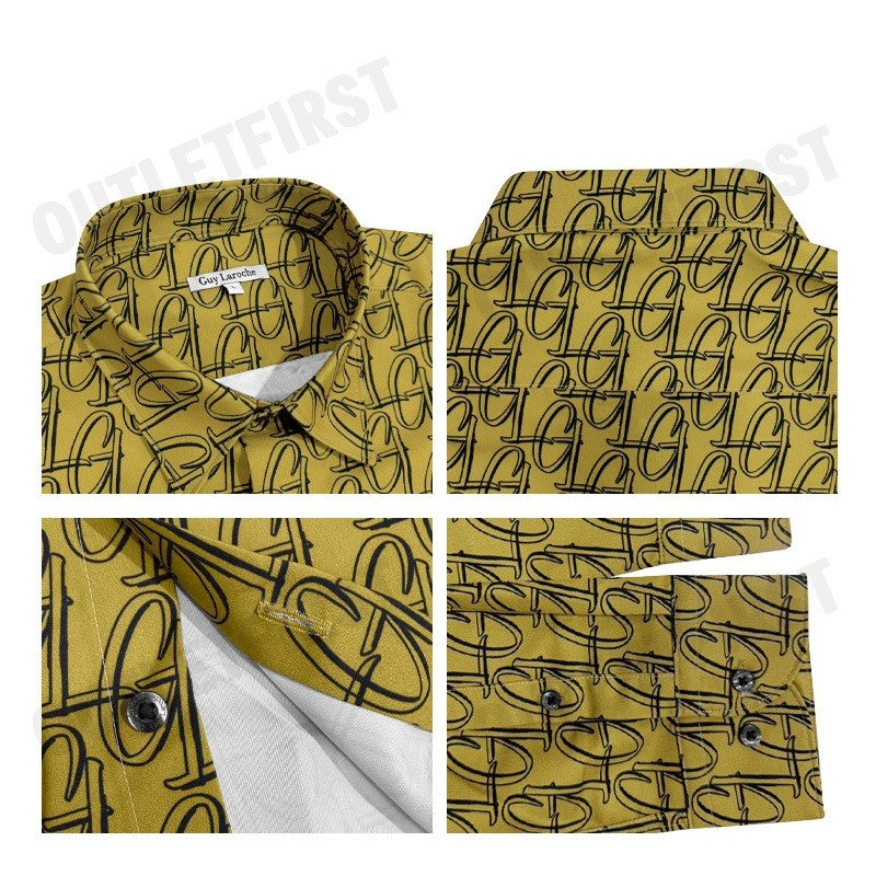 GUY LAROCHE รุ่น MAN'S LONG SLEEVES SHIRT CODE: BAB7204S3YE เสื้อเชิ้ต เสื้อแขนยาว เสื้อผู้ชาย