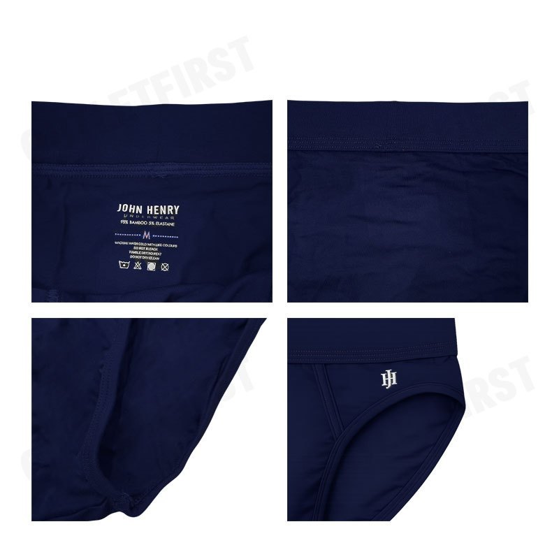 JOHN HENRY รุ่น UNDERWEAR BAMBOO FIBER CODE: JU 29004 (NAVY) กางเกงชั้นใน กางเกงชั้นในผู้ชาย กางเกงในจอน
