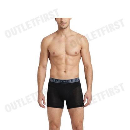 JOCKEY รุ่น UNDERWEAR BOXER TRUNK CODE: KU 19943918 (BLACK) กางเกงชั้นในผู้ชาย กางเกงในบ็อกเซอร์ กางเกงจ็อคกี้