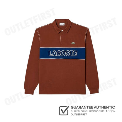 LACOSTE รุ่น MEN'S RELAXED FIT RUGBY SHIRT CODE KH2854 10 IB6 เสื้อโปโล เสื้อโปโลคอปก เสื้อผู้ชาย