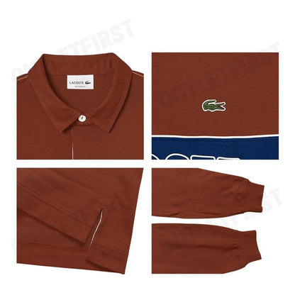 LACOSTE รุ่น MEN'S RELAXED FIT RUGBY SHIRT CODE KH2854 10 IB6 เสื้อโปโล เสื้อโปโลคอปก เสื้อผู้ชาย