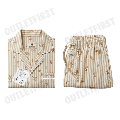 HUSH PUPPIES MEN'S SHORT-SLEEVE SLEEPWEAR SET COLOR YELLOW  CODE: HU H8B180 (YELLOW)