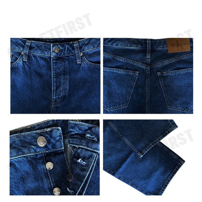 CALVIN KLEIN JEANS  WOMEN'S 90S LOOSE JEANS COLOR DARK BLUE DENIM CODE: J223996 1A4