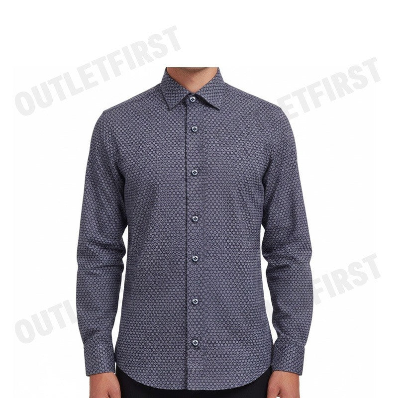 G2000 MEN'S FORMAL LONG SLEEVE SHIRT IN SMART FIT COLOR BLACK INK CODE: 4312701298