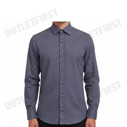 G2000 MEN'S FORMAL LONG SLEEVE SHIRT IN SMART FIT COLOR BLACK INK CODE: 4312701298