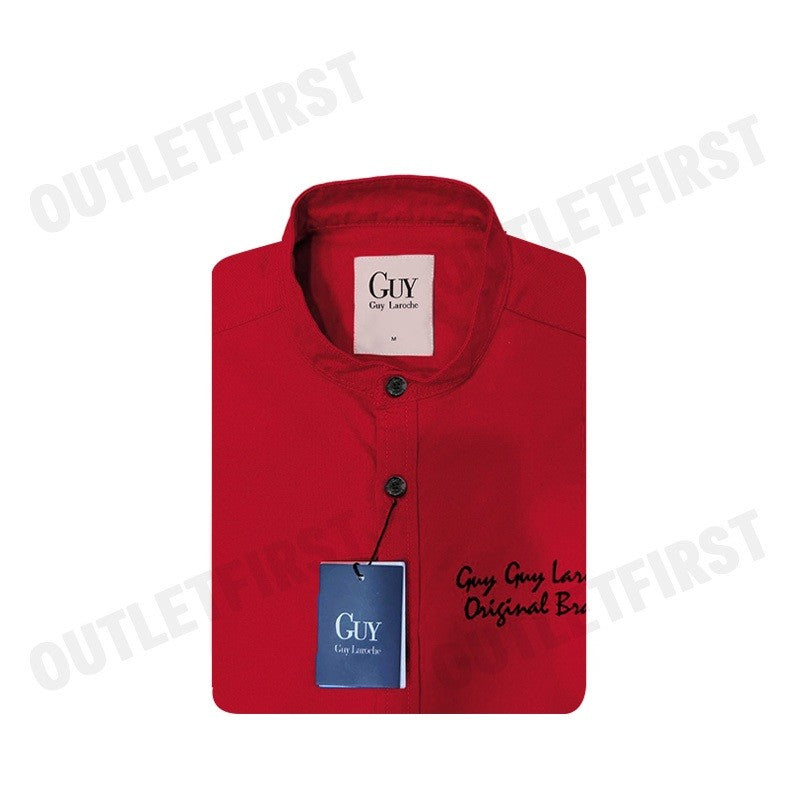 GUY LAROCHE STAND COLLAR SLIM FIT SHIRT COLOR  RED CODE: DAC6260P3RE