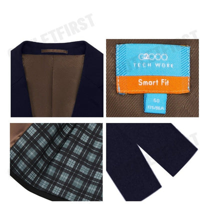 G2000 รุ่น MEN CLOTHING TEFLON TWILL SUIT BLAZER SMART FIT CODE: 4611203279 เสื้อสูทผู้ชาย สูทสีกรมเข้ม เสื้อสูทจีทู