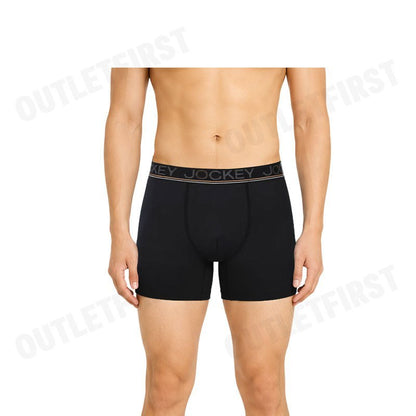 JOCKEY รุ่น MEN'S COOLING JADE BOXER TRUNK CODE: KU 1979 (BLACK) กางเกงชั้นในผู้ชาย กางเกงในบ็อกเซอร์ กางเกงจ็อคกี้