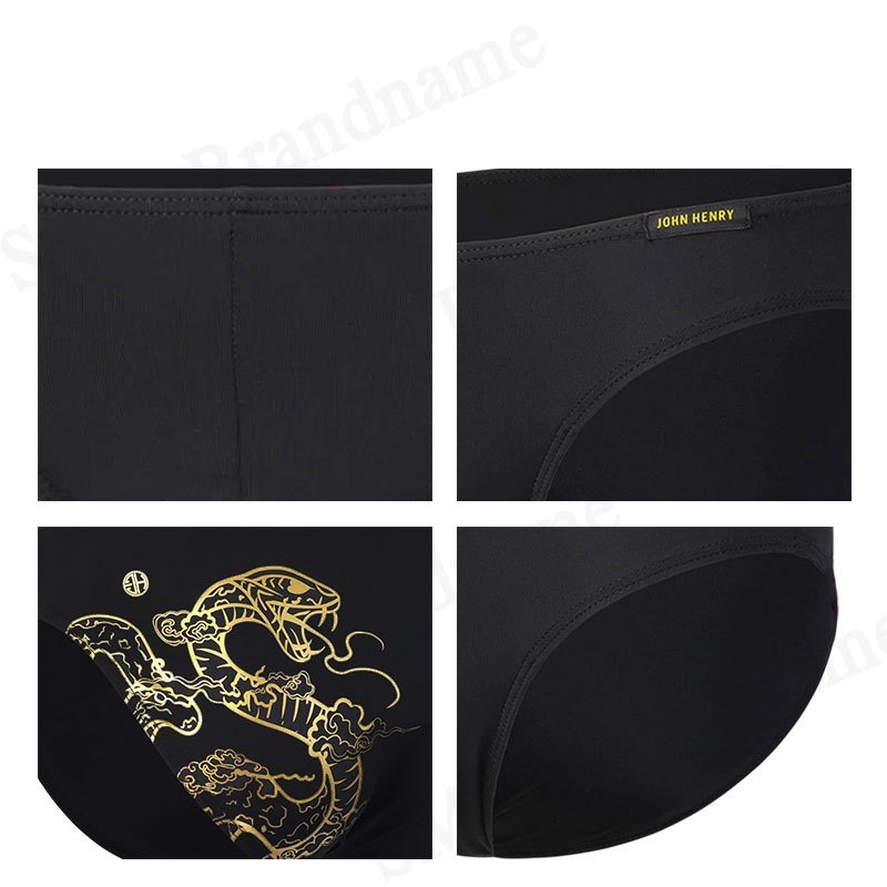 JOHN HENRY รุ่น UNDERWEAR FASHION MEN'S BIKINI CODE: JU1CN001 (BLACK) กางเกงชั้นใน กางเกงชั้นในผู้ชาย กางเกงในจอน