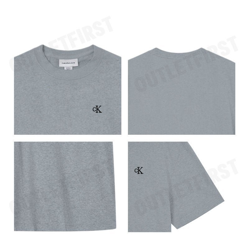 CALVIN KLEIN JEANS รุ่น MONOGRAM LOGO RELAXED CREWNECK T-SHIRT CODE: 40HM229 P7E เสื้อยืดแขนสั้น เสื้อคอกลม เสื้อผู้ชาย