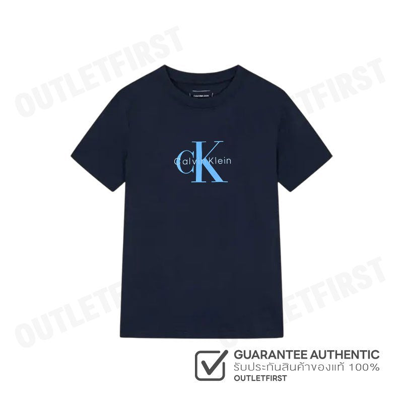 CALVIN KLEIN JEANS รุ่น MONOGRAM T-SHIRT CODE: 47B865G CEF เสื้อยืดแขนสั้น เสื้อคอกลม เสื้อผู้หญิง