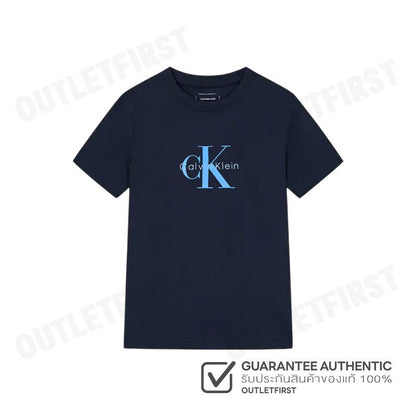 CALVIN KLEIN JEANS รุ่น MONOGRAM T-SHIRT CODE: 47B865G CEF เสื้อยืดแขนสั้น เสื้อคอกลม เสื้อผู้หญิง