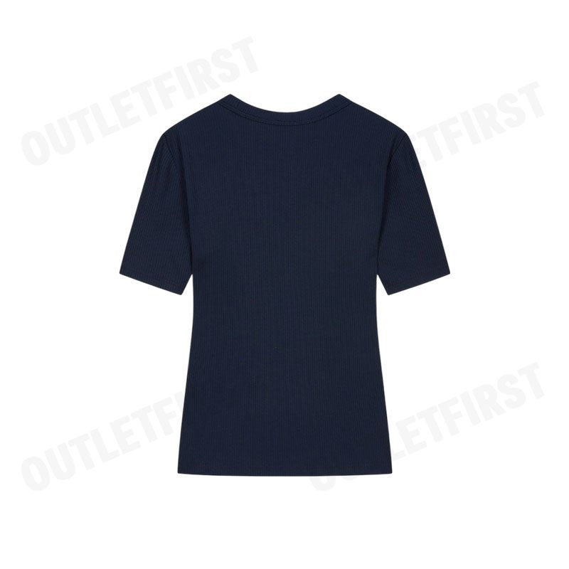 CALVIN KLEIN MODAL STRETCH MONOGRAM LOGO GRAPHIC SLIM T-SHIRT COLOR NAVY CODE: 44C901G CEF