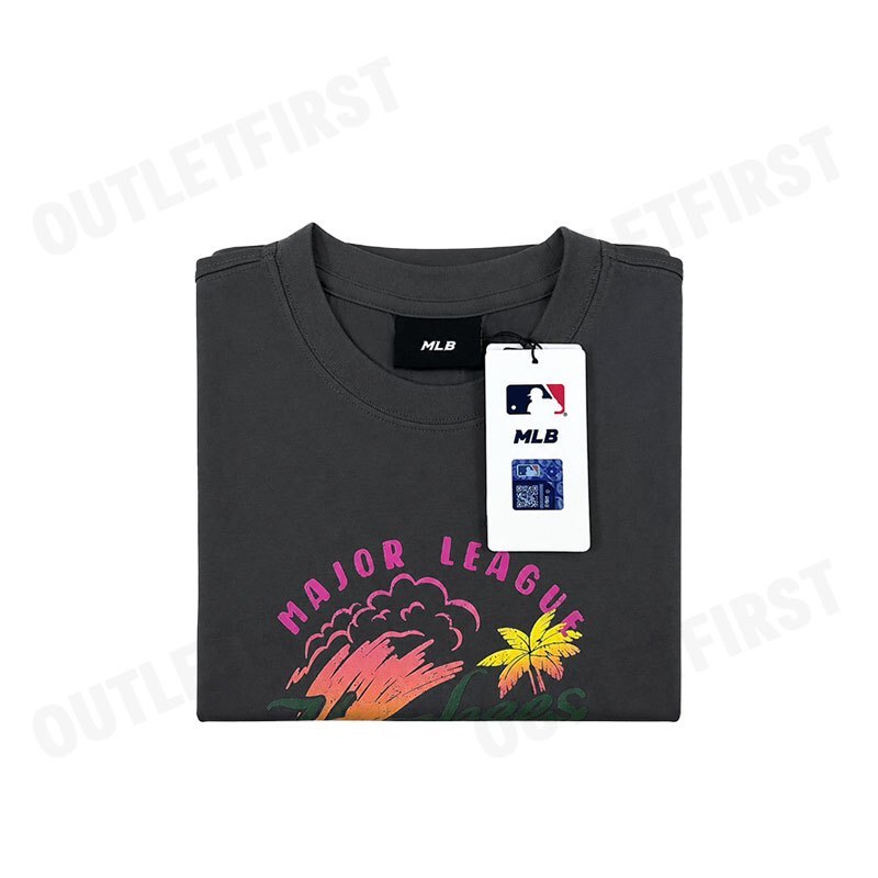 MLB WOMEN'S SUMMER VINTAGE WASHED GRAPHIC CROP SHORT SLEEVE T-SHIRT COLOR GREY CODE: 3FTSX0153 50CGD
