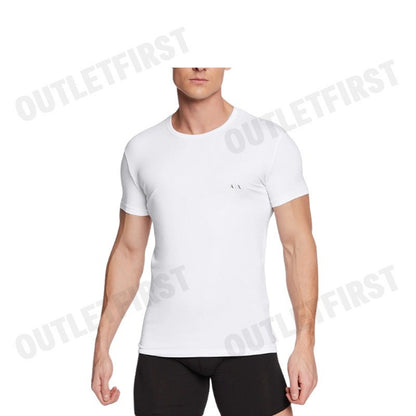 ARMANI EXCHANGE รุ่น PACK OF 2 JERSEY T-SHIRTS CODE: 956005 CC282 42520 เซ็ทเสื้อยืดคอกลม 2 ตัว เสื้อแขนสั้น เสื้อขาวดำ