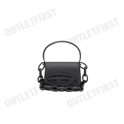 DIESEL รุ่น 1DR XS CROSSBODY BAG CODE: X08709 P6248 T8013 กระเป๋าถือ กระเป๋าสะพายผู้หญิง สีดำ