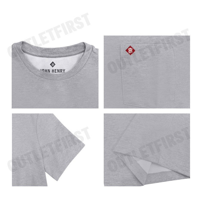 JOHN HENRY รุ่น MEN'S SLIM FIT T-SHIRT (TOPDYED) CODE: JH F523MTSSM92 เสื้อยืด เสื้อคอกลม เสื้อแขนสั้น