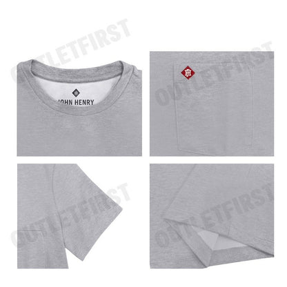 JOHN HENRY รุ่น MEN'S SLIM FIT T-SHIRT (TOPDYED) CODE: JH F523MTSSM92 เสื้อยืด เสื้อคอกลม เสื้อแขนสั้น