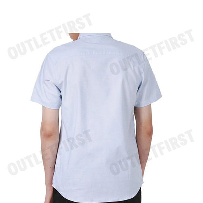 JOHN HENRY รุ่น MEN'S SHORT SLEEVES SLIM FIT SHIRT (BLUE) CODE: JH F424MSSSM40 เสื้อเชิ้ต เสื้อแขนสั้น เสื้อผู้ชาย