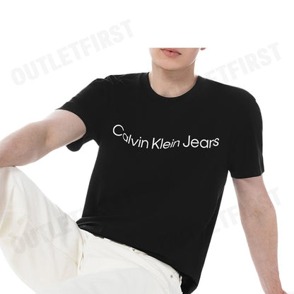 CALVIN KLEIN JEANS รุ่น INSTITUTIONAL LOGO CLASSIC T-SHIRT CODE: J321612 BEH เสื้อยืดคอกลม เสื้อยืดแขนสั้น เสื้อผู้ชาย