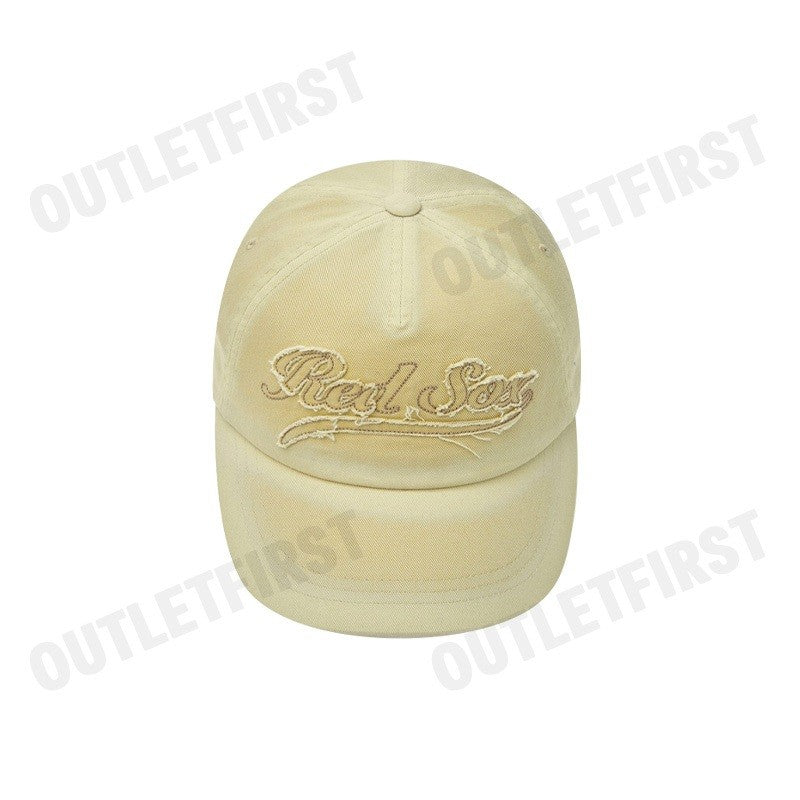 MLB รุ่น APPLIQUED VINTAGE WASHED BASEBALL CAP CODE: 3ACPV025N 43SAS หมวกแก็ป หมวกเบสบอล หมวกสีเบจ