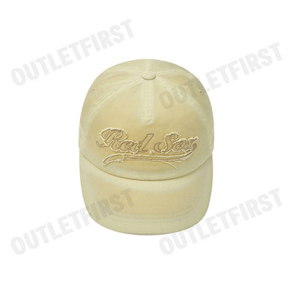 MLB รุ่น APPLIQUED VINTAGE WASHED BASEBALL CAP CODE: 3ACPV025N 43SAS หมวกแก็ป หมวกเบสบอล หมวกสีเบจ